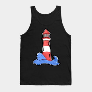 Lighthouse Waves Tank Top